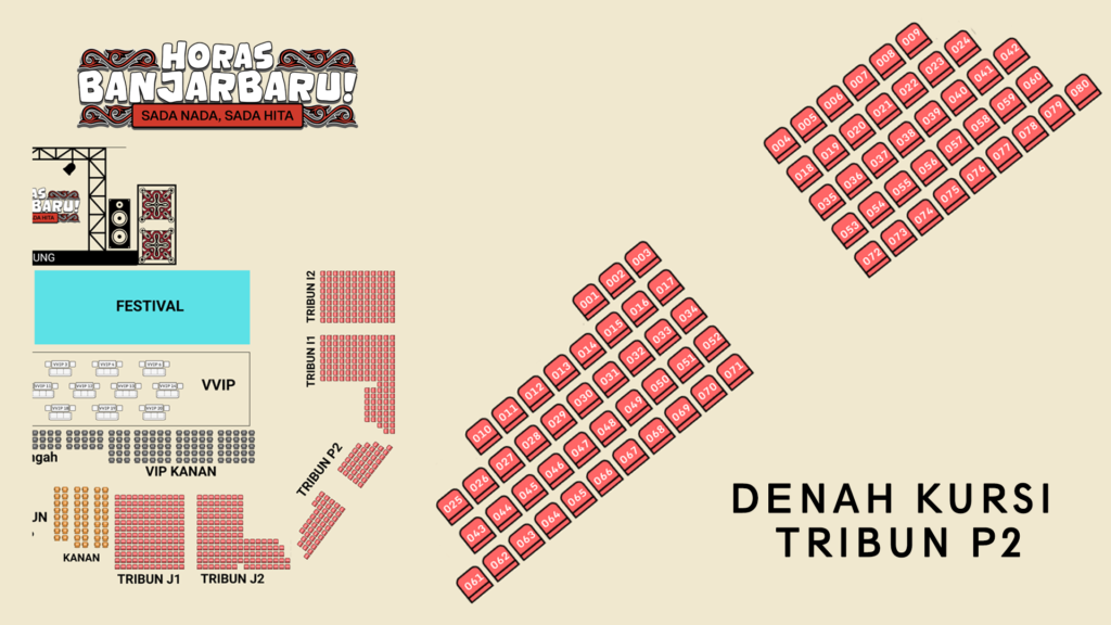 Horas Banjarbaru! Denah Kursi TRIBUN P2