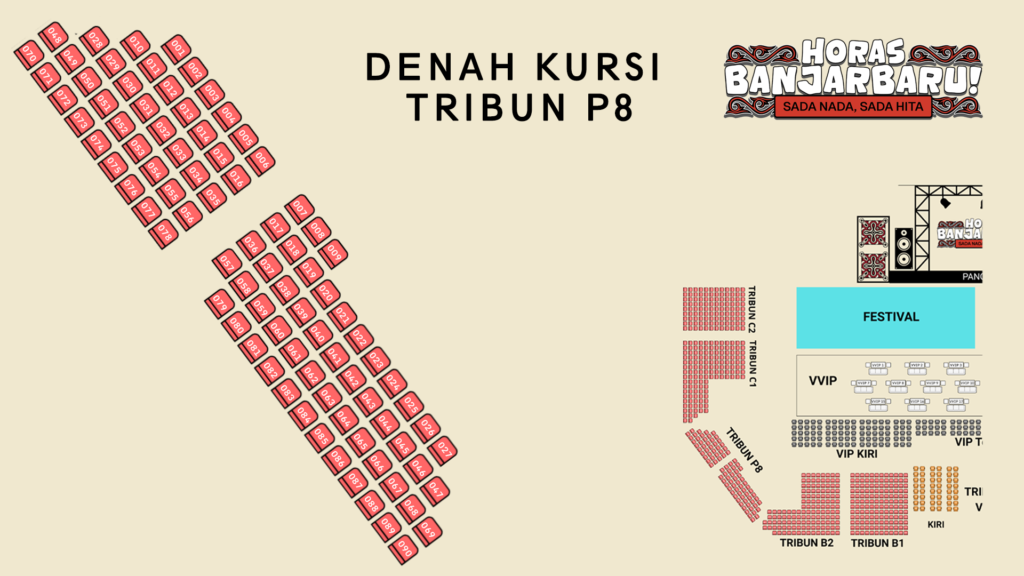 Horas Banjarbaru! Denah Kursi TRIBUN P8